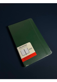 Ежедневник Moleskine CLASSIC SOFT Large 130х210мм датир.  400стр.  линейка мягкая обложка зеленый DSK1